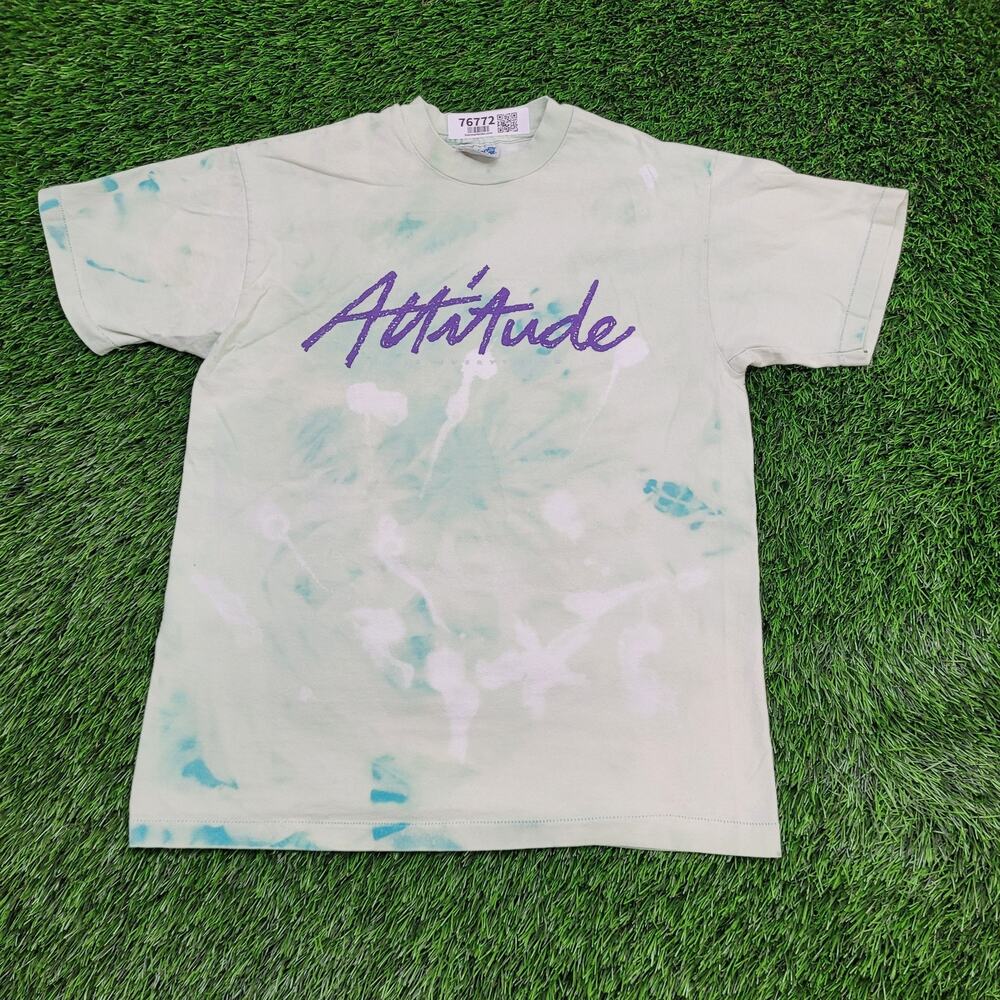 Vintage Attitude Shirt Womens Medium 19x24 Spellout Script